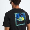 Remera de manga corta regular Stay Exploring Tnf Black
