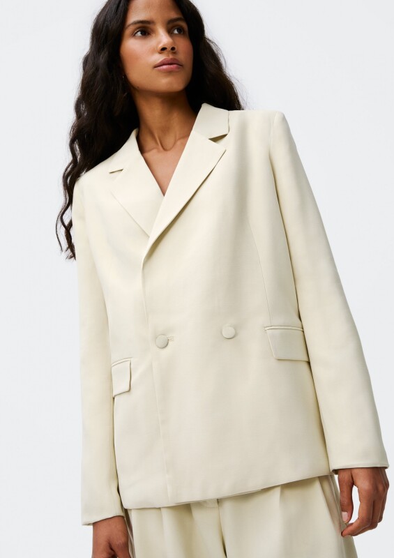 BLAZER FEM CAQUI CLARO