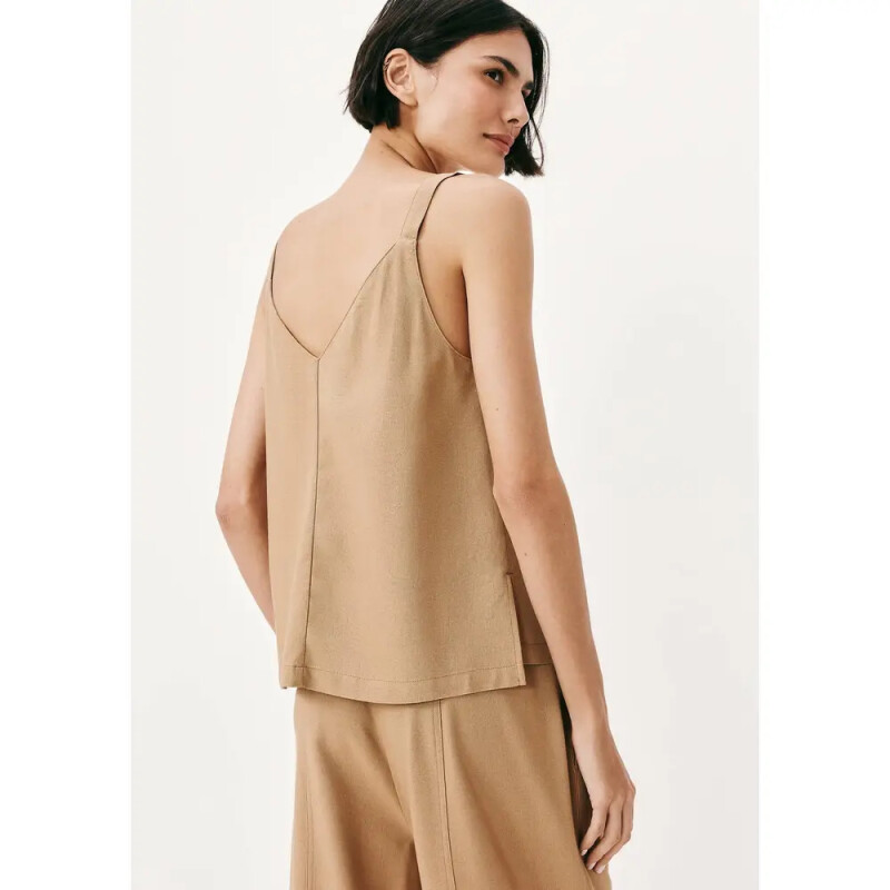 BLUSA SM FEM CAQUI CLARO