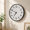 RELOJ DE PARED A PILA 30CM NEGRO RELOJ DE PARED A PILA 30CM NEGRO