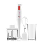 MIXER TOKYO PINK 3 EN 1 PIE INOX CON ACCESORIOS BATIDOR Y PICADOR 400W Unica