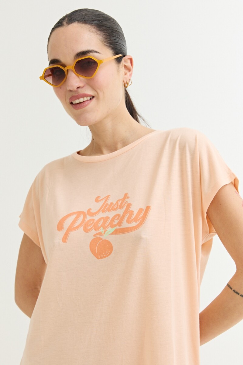 Vestido estampado NARANJA