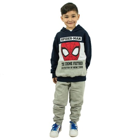 Canguro Infantil de Felpa Spiderman AZUL-MARINO