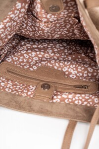 Travel Bag Gamuza Vegana Mocha