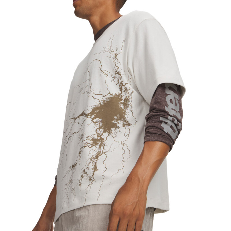 UA HB Run HW Lightning SS-WHT WHT