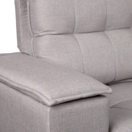 SOFA RETRACTIL 3 CUERPOS TELA GRIS ATLANTA GRIS OSC