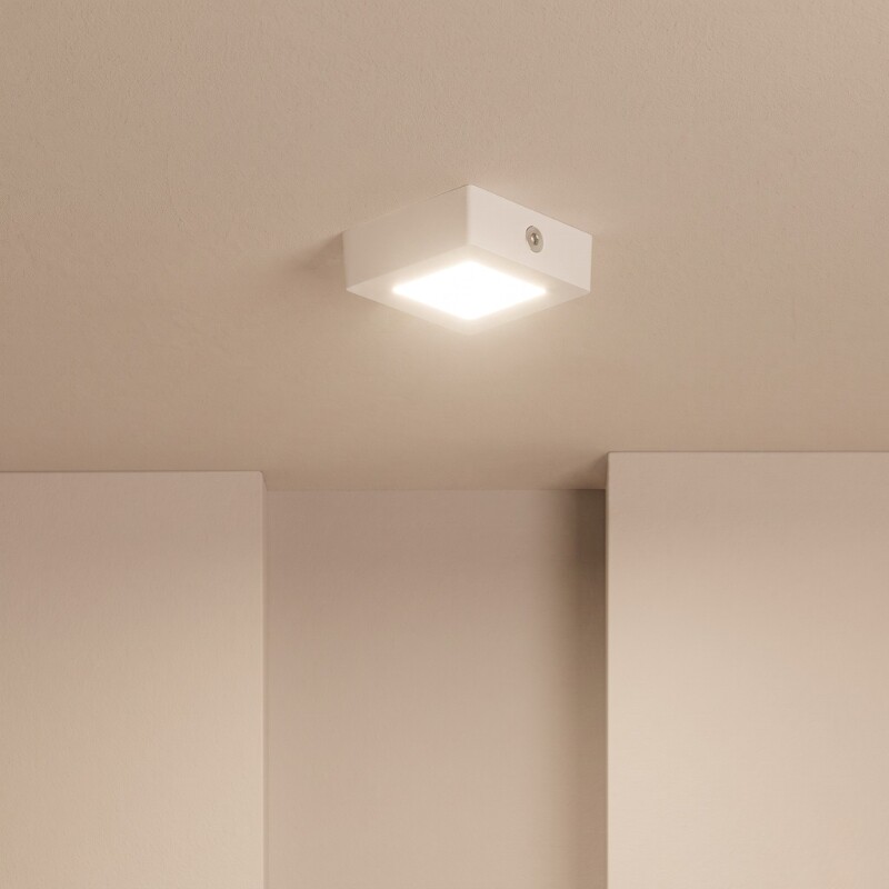 PLCA006 Panel LED Cuadrado de Adosar 6W Luz Cálida