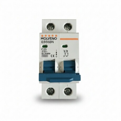 INTERRUPTOR TERMOMAGNÉTICO Interruptor Termomagnético 25A Tipo C 2P