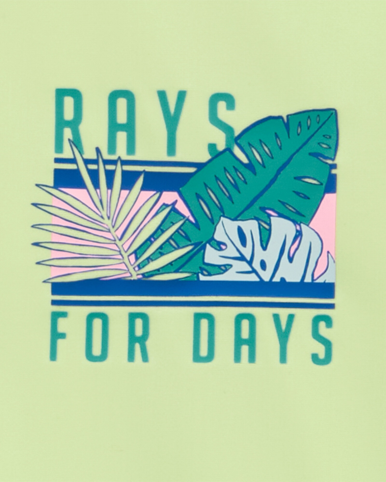 Traje de baño dos piezas con protección UPF 50+ diseño tropical Sin color