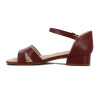 Sandalia Comfortflex Taco 3cm Cafe