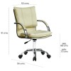 Silla Ejecutiva Donna HY-812 Beige Silla Ejecutiva Donna HY-812 Beige