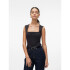 VMMILLION SL SQUARE NECK TOP JRS NOOS BLACK
