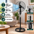Ventilador De Pie Kassel Ks-vp23n VENTILADOR DE PIE KASSEL 45CM KS-VP23N