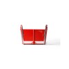 CLAKCHAIR Silla De Comer Plegable Para Bebés Clack Para Mesa +6 Meses Roja