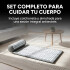 Colchoneta Mat + Almohada Acupuntura Masajeador Relajación Color Gris