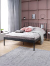 Estructura cama ABILDRO 2 Plazas 140x200 negro Estructura cama ABILDRO 2 Plazas 140x200 negro