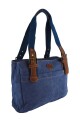 Cartera lona doble cierre Azul