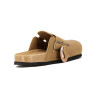 Country Zueco Cuero Hombre Una Tira C/ Hebilla - Camel Camel