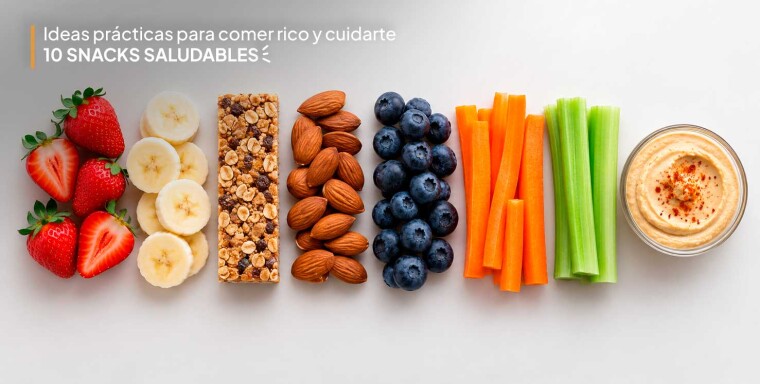 Ideas prácticas para comer rico y cuidarte: 10 snacks saludables