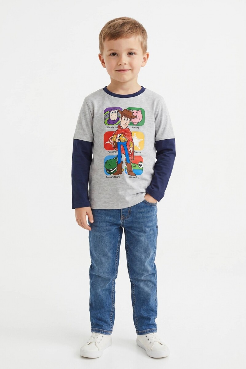 Remera m/l niño toddler TOY STORY AZUL
