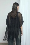 Ruana lurex party negro