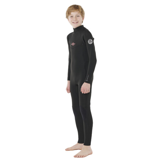 Traje Rip Curl de Niño Dawn Patrol Back Zip 3/2 - Negro Traje Rip Curl de Niño Dawn Patrol Back Zip 3/2 - Negro