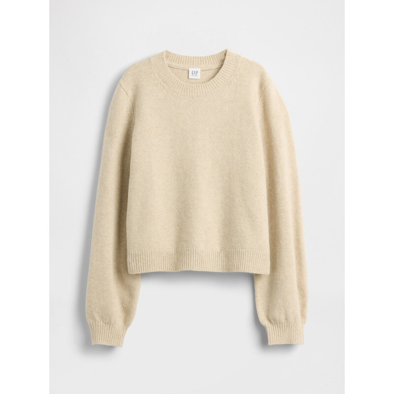 FAST CASHSOFT SWEATER_CREW OATMEAL HEATHER