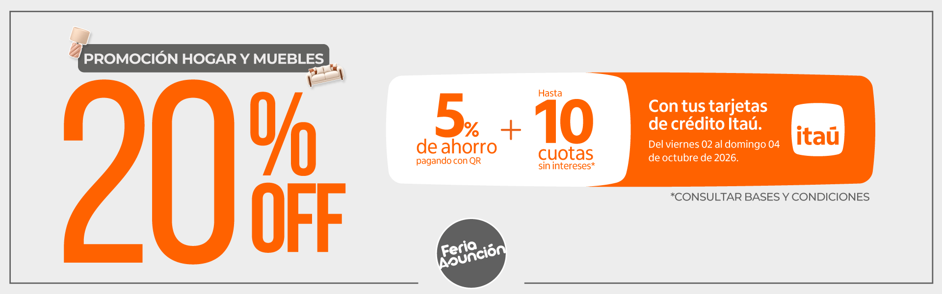 ITAÚ 20%+5%QR + 10CSI