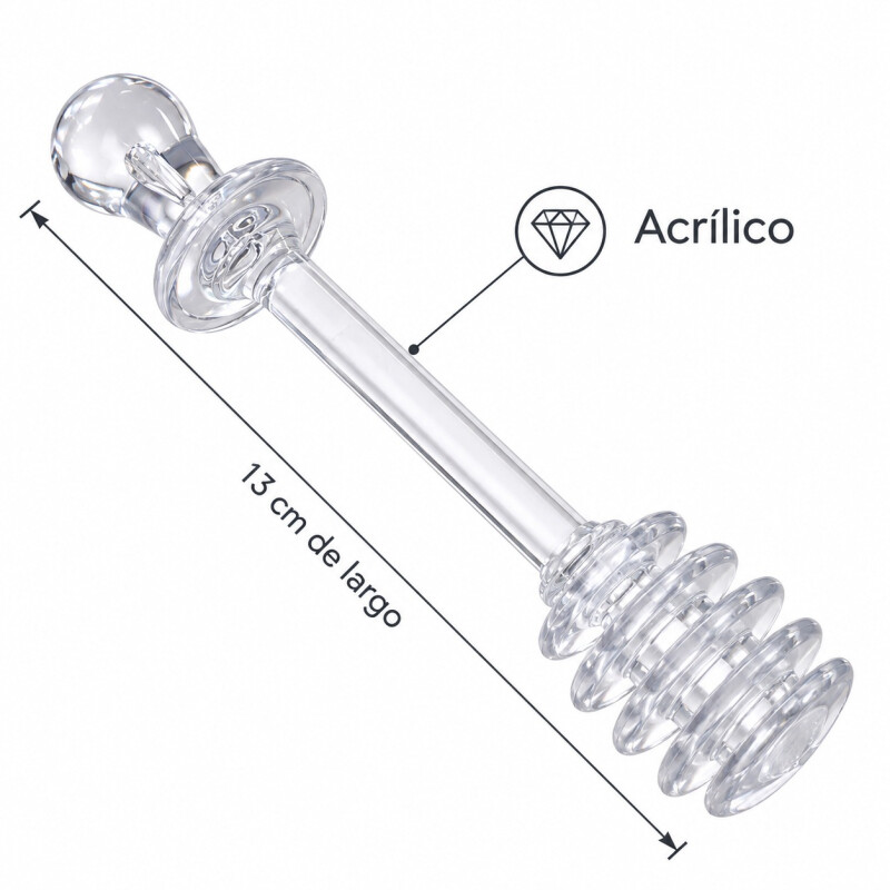Cuchara para Miel de Acrílico Transparente 13 cm Cuchara para Miel de Acrílico Transparente 13 cm