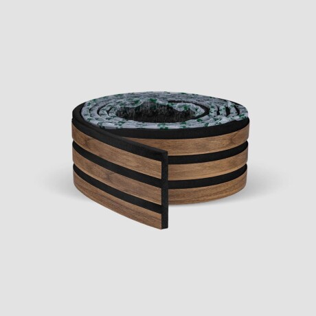 Revestimiento Autoadhesivo Ranurado Linea Urban Nogueira Intenso Revestimiento Autoadhesivo Ranurado Linea Urban Nogueira Intenso