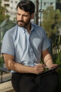 Camisa Clasica CELESTE