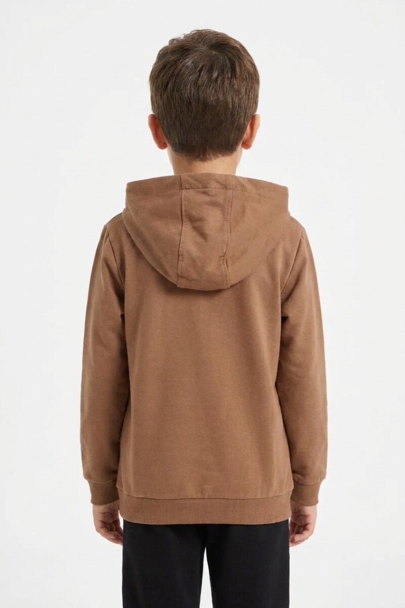 Buzo estampado MARRON
