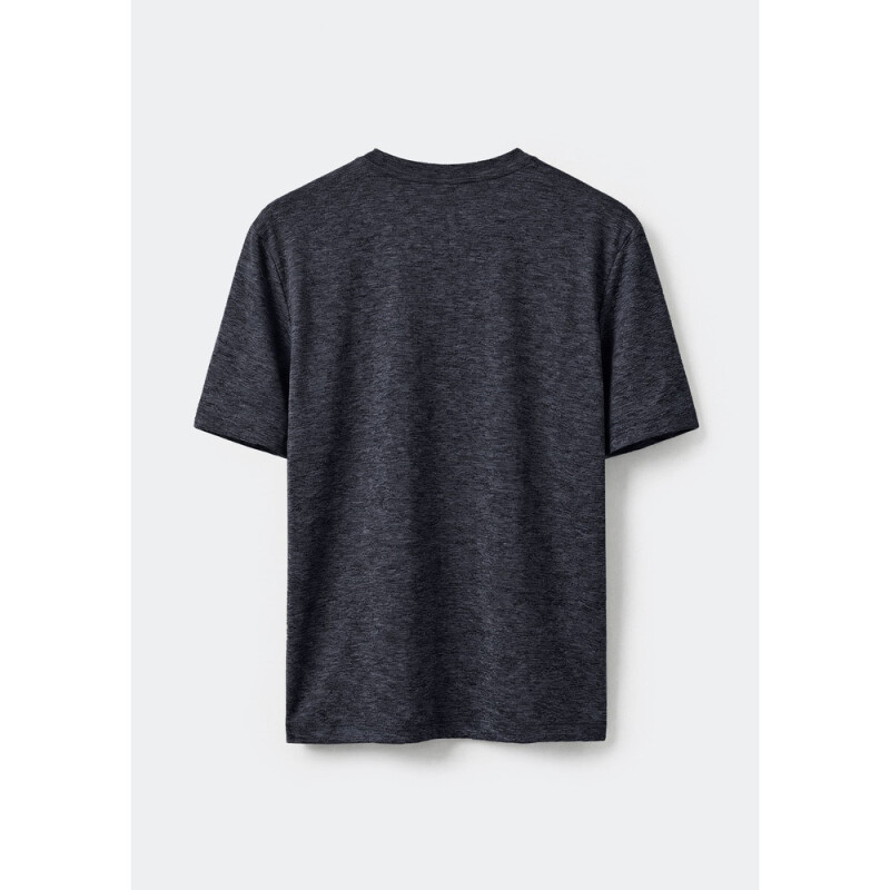 CAMISETA MM MASC PRETO MESCLA