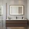 Espejo Luz LED Lumax 90x70 cm Horizontal Desempañador Baño Iluminación Fría Touch Espejo Luz LED Lumax 90x70 cm Horizontal Desempañador Baño Iluminación Fría Touch