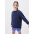 BLUSAO INFANTIL AZUL ESCURO