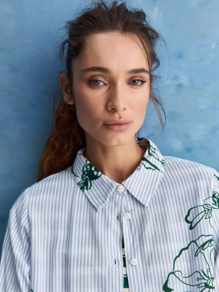 CAMISA ALLIE SOGNO CELESTE