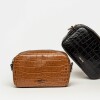 Bandolera New Eterial en Cuero Croco Shine Cuoio