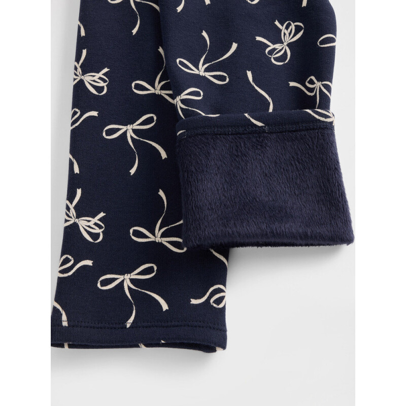 COZY LEGGINGS NAVY BOWS