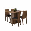 Juego de comedor con mesa de madera y 4 sillas estilo rústico Juego de comedor con mesa de madera y 4 sillas estilo rústico