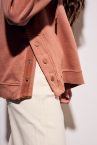 Sweater Capucha Lavado Mocha