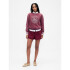 FLANNEL BOXER SHORT BURGUNDY STRIPE