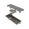 RECEPTACULO LINEAR PVC TAPA GRIS 25CM Receptaculo Linear Pvc Tapa Gris 25cm