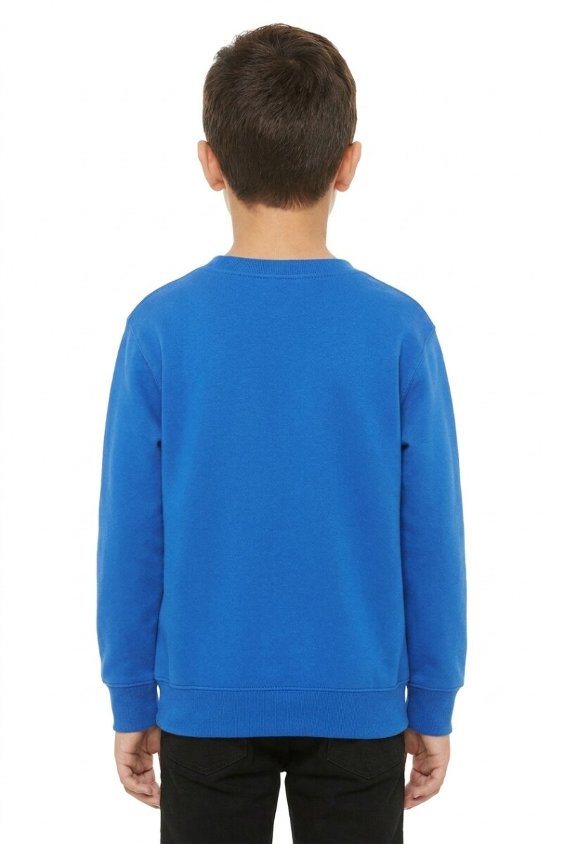 Buzo deportivo básico escote redondo - UNISEX AZUL OSCURO