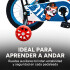 Bicicleta Infantil XMZ Rodado12 Canasto Parrilla Guardabarro Celeste 1