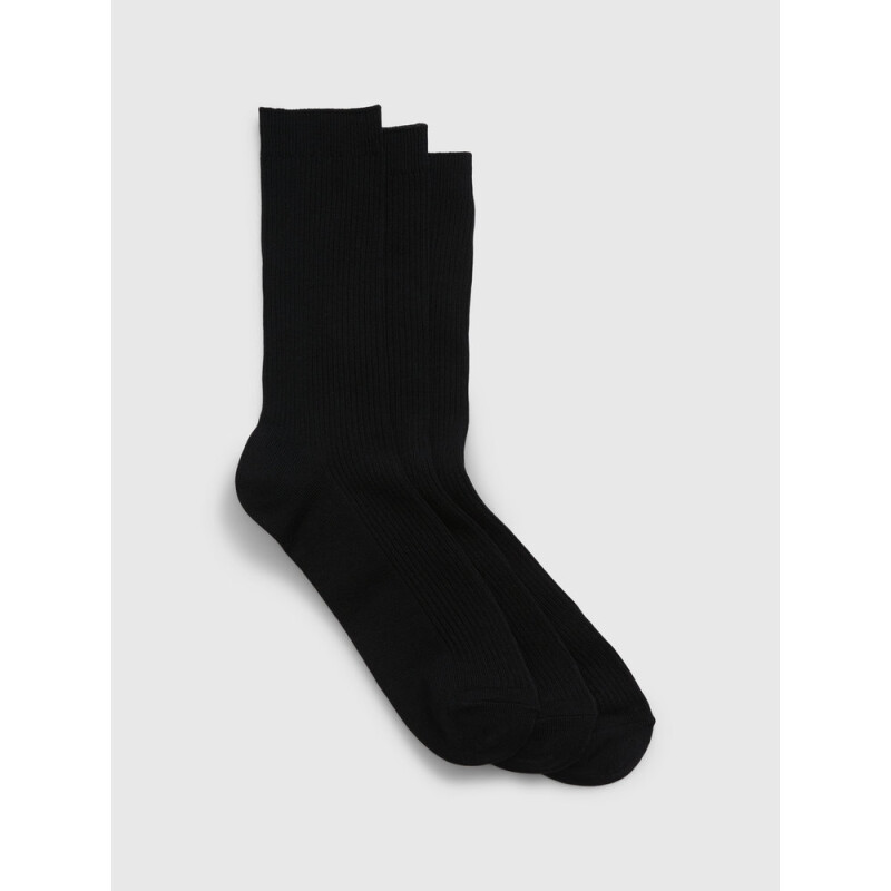 V-BASIC CREW 3PK TRUE BLACK V2