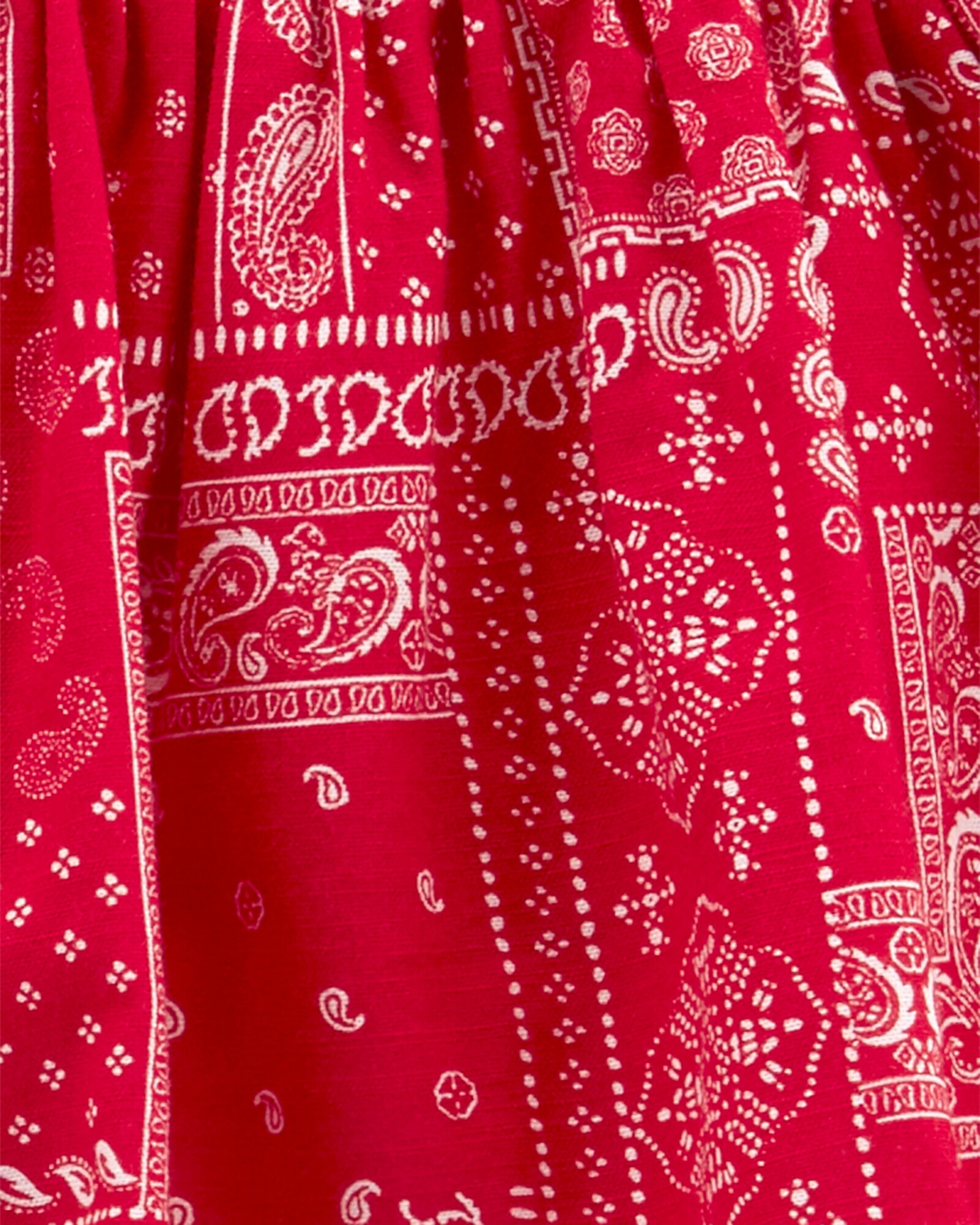 Set tres piezas short, musculosa y vincha de algodón diseño bandana Sin color