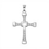 Dije cruz - Plata 925 - zirconias - CP4652 conpiedra