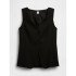 V-LINEN VEST BLACK 1