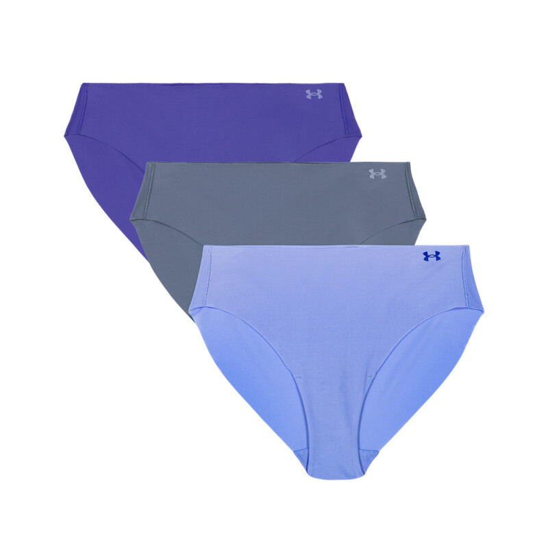 UA PURE STRETCH NO SHOW BIKINI - SOLID (3 PACK) CEL
