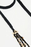 COLLAR TASSEL BRADE Negro